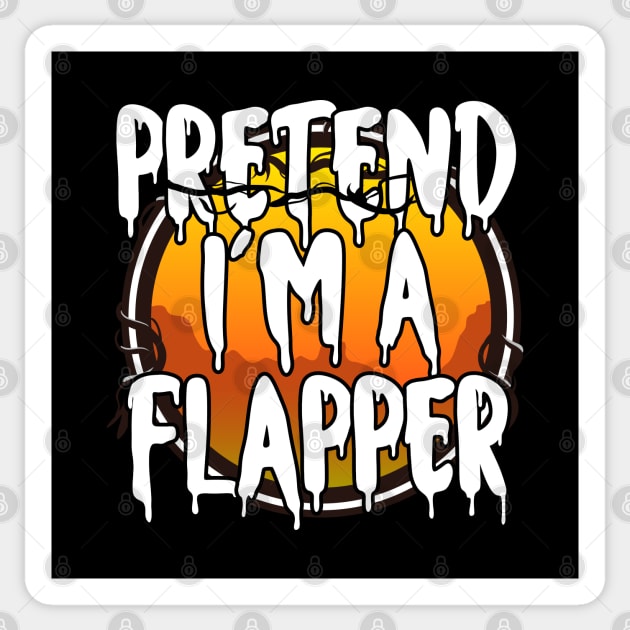 Pretend I'm A Flapper Halloween Couples Costume Halloween Scary Happy Halloween Day 2021 Sticker by dianoo